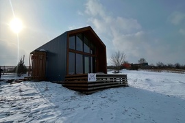 ?Прекрасный каркасный дом в эклектичном архитектурном стиле барнхаус! ?